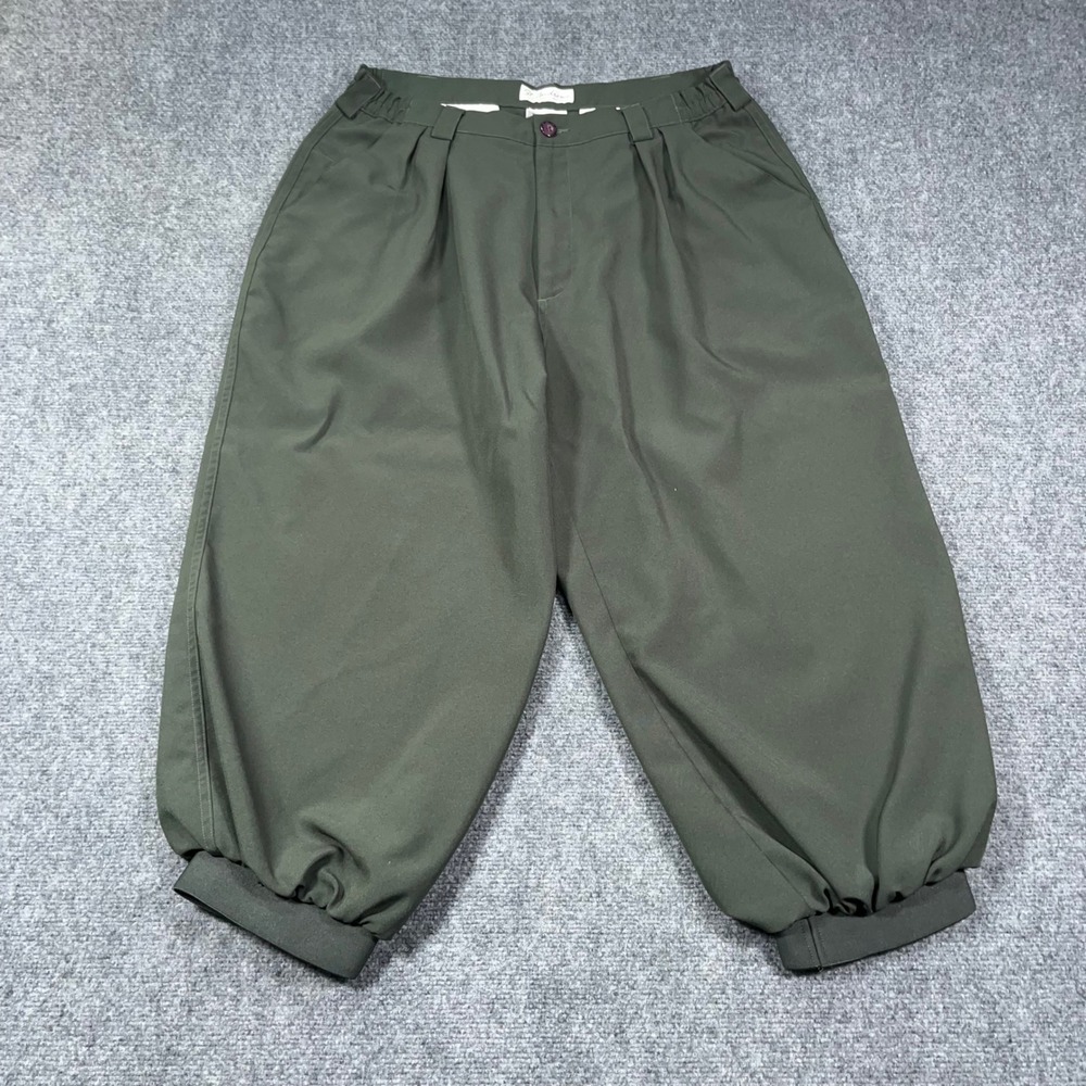 St. Andrews Traditional Golfwear Knickers Pants Mens 34 Pleated Green  Stewart